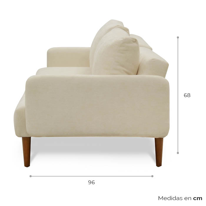 Futon Tela Beige Cire | Sofá Cama y Futones | salas